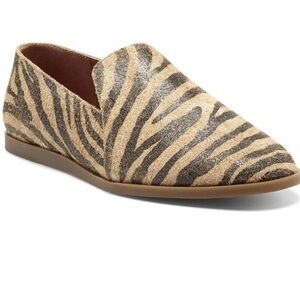 NIB-Lucky Brand Tan Tiger Stripe Leather Loafer